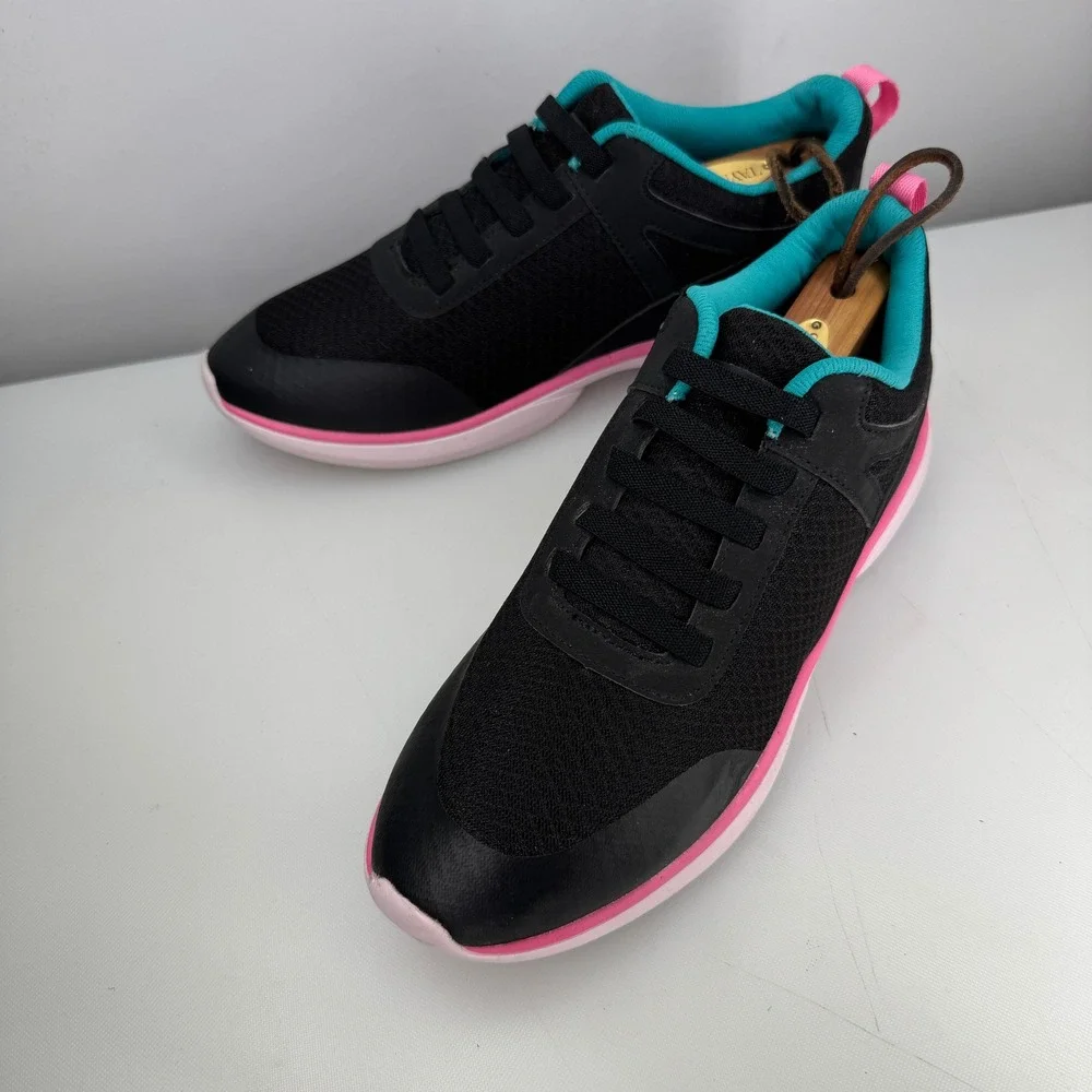 Vionic‎ Krisha Sneaker Womens 7.5 Black Pink Active Comfort Orthotic Walking
